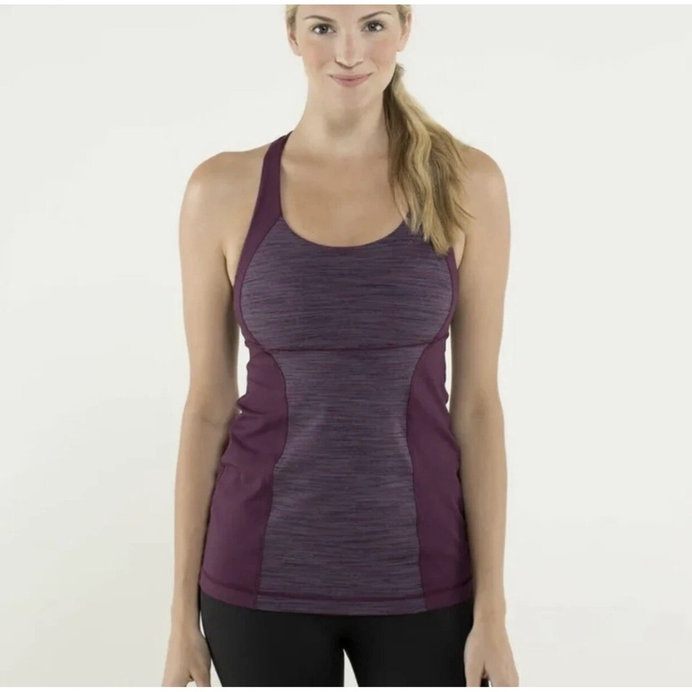 Lululemon Energy Tank Top Womens Size XS See Measurements Missing Tag Plum